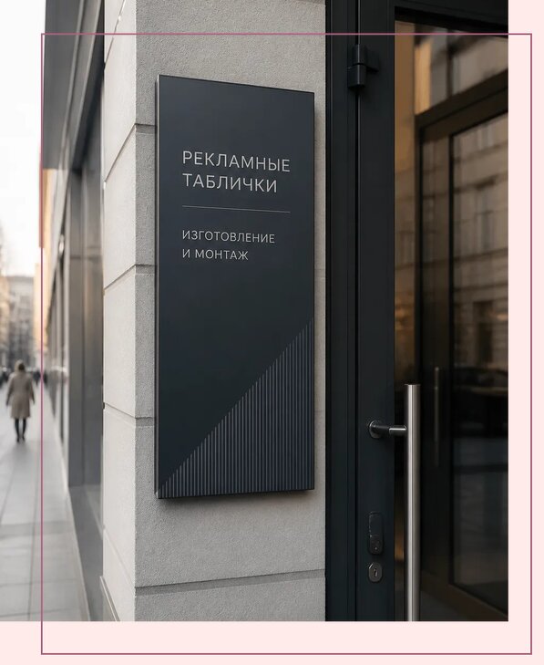 Рекламные таблички в Изобильном по цене от 4675 р. | Аванза-Збл