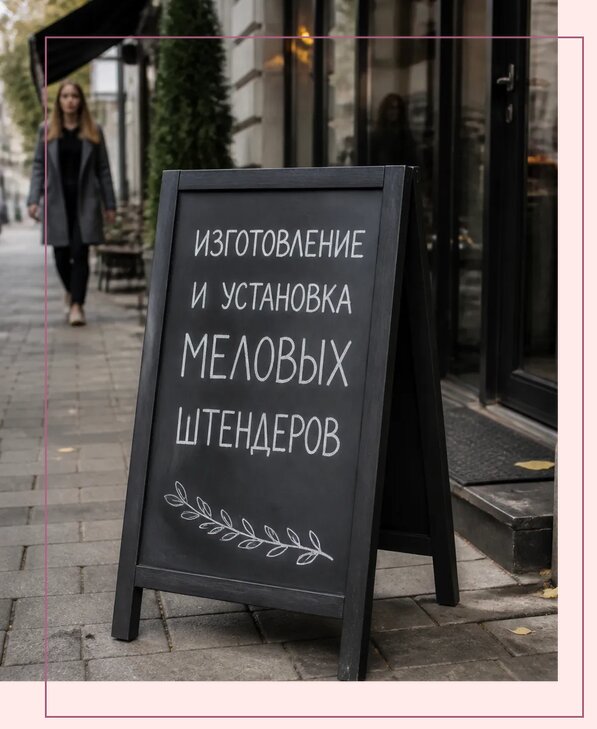 Меловые штендеры в Изобильном по цене от 6752 р. | Аванза-Збл